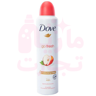 اسپری ضد‌تعریق هلندی داو Dove سری go fresh با رایحه سیب و چای سفید ۲۵۰میل