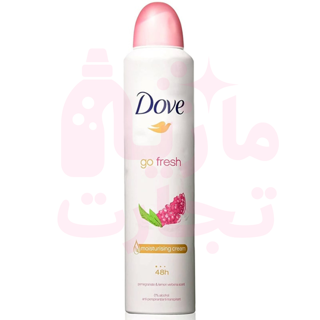 اسپری ضد‌تعریق هلندی داو Dove سری go fresh با رایحه انار ۲۵۰میل