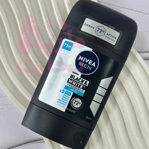استیک ضدتعریق مردانه نیوا NIVEA سری BLACK & WHITE مدل FRESH حجم ۵۰میل
