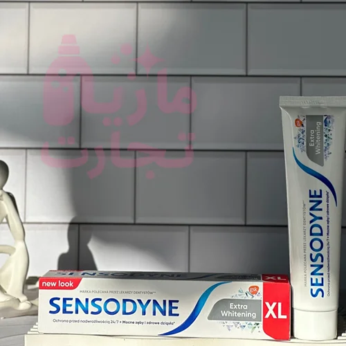 خمیردندان سنسوداین SENSODYNE مدل وایتنینگ EXTRA WHITENING حجم ۱۰۰میل