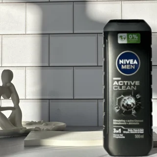شامپو سه فاز نیوا NIVEA MEN مدل ACTIVE CLEAN حجم ۵۰۰میل