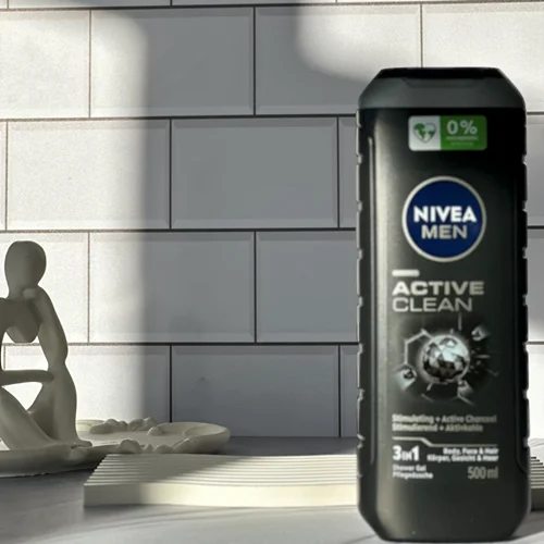 شامپو سه فاز نیوا NIVEA MEN مدل ACTIVE CLEAN حجم ۵۰۰میل